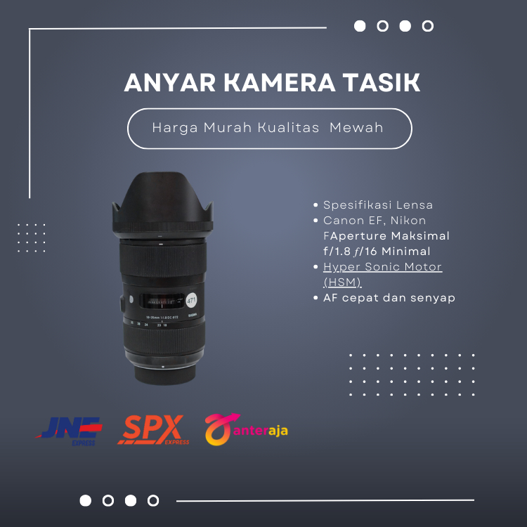 Lensa Sigma 18-35MM Nikon canon mulus