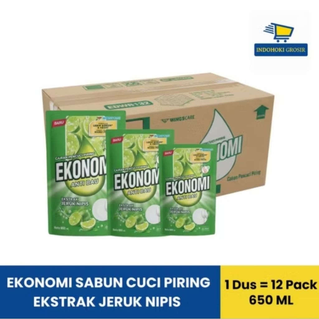 PROMO 1 Karton Ekonomi Pencuci Piring 650ml