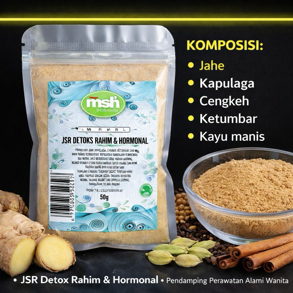 MSH JSR Detoks Rahim & Hormonal 50 g , JSR Detox Rahim Asli , JSR Detox Rahim Alami , JSR Detox Rahi