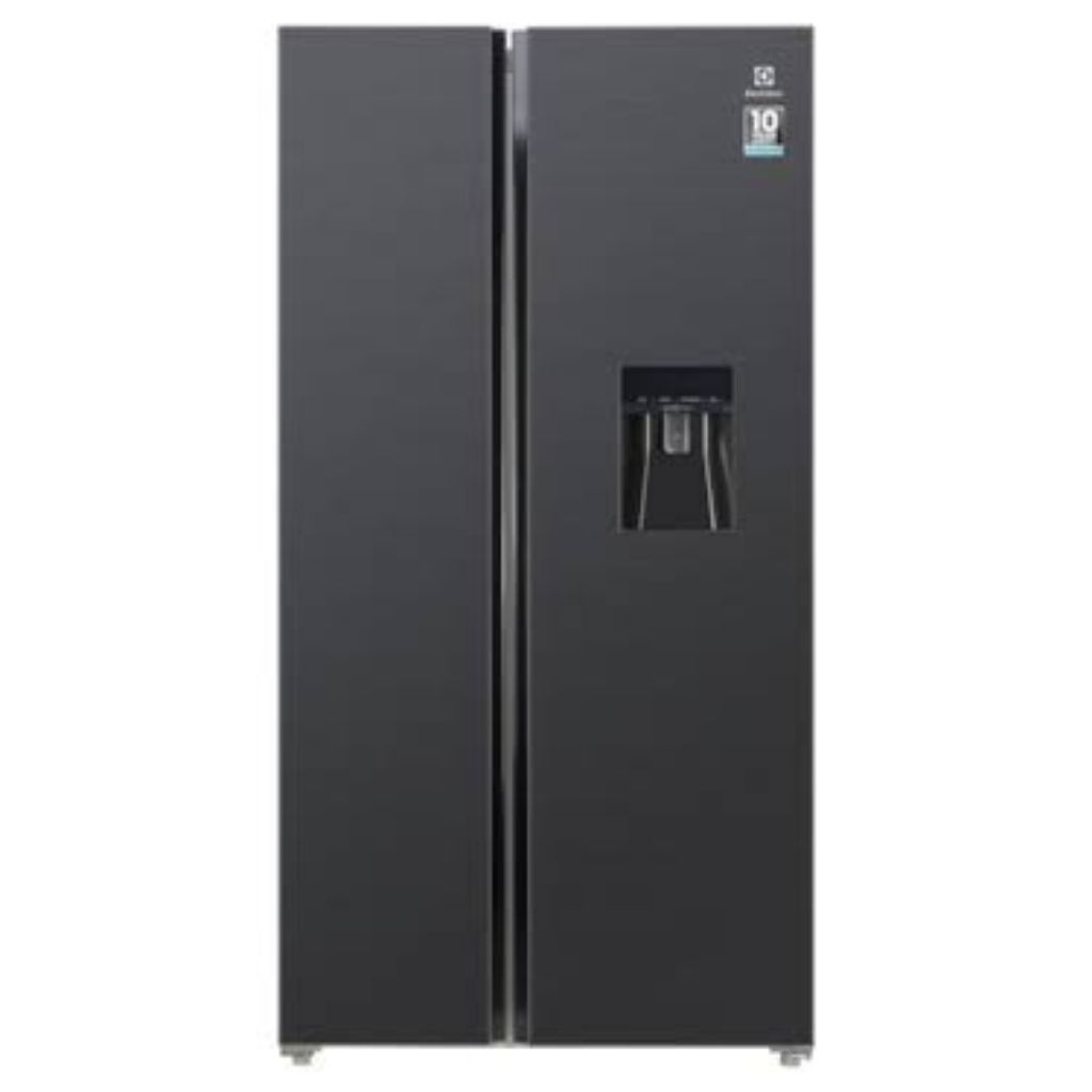 ELECTROLUX ESE6141A-BID Kulkas Side by side inverter 606L with Dispenser ESE6141A BID Black