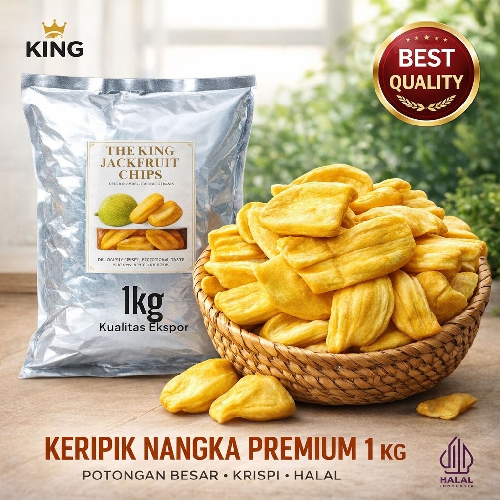 Keripik Nangka Manis Super Kualitas Ekspor 1 kg/1000g