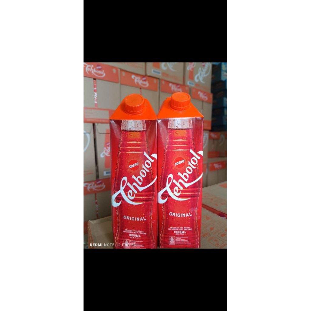 Teh botol sosro ukuran 1 liter