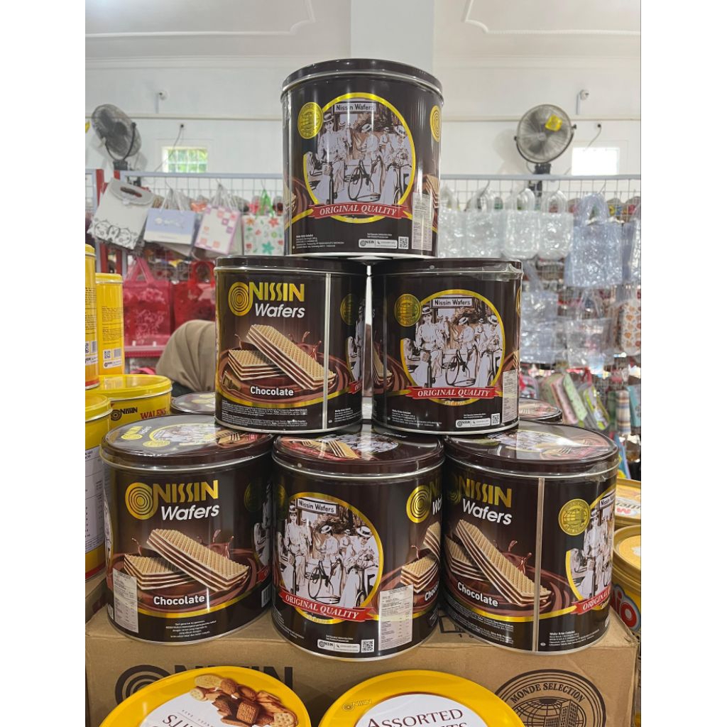 Nissin wafer chocolate | 600 gr | Nissin wafer kaleng |exp 2027