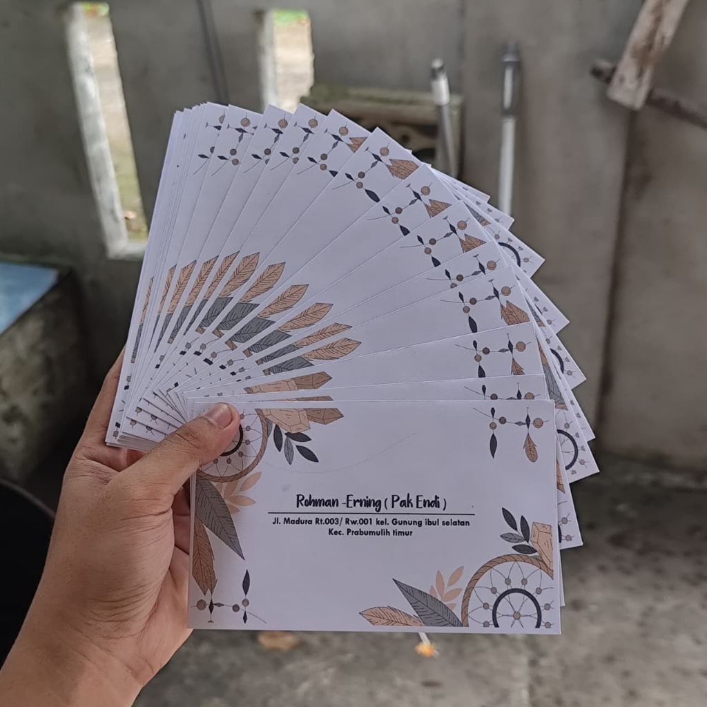 AMPLOP KONDANGAN COSTUM/AMPLOP COSTUM NAMA/AMPLOP KONDANGAN/AMPLOP KEKINIAN