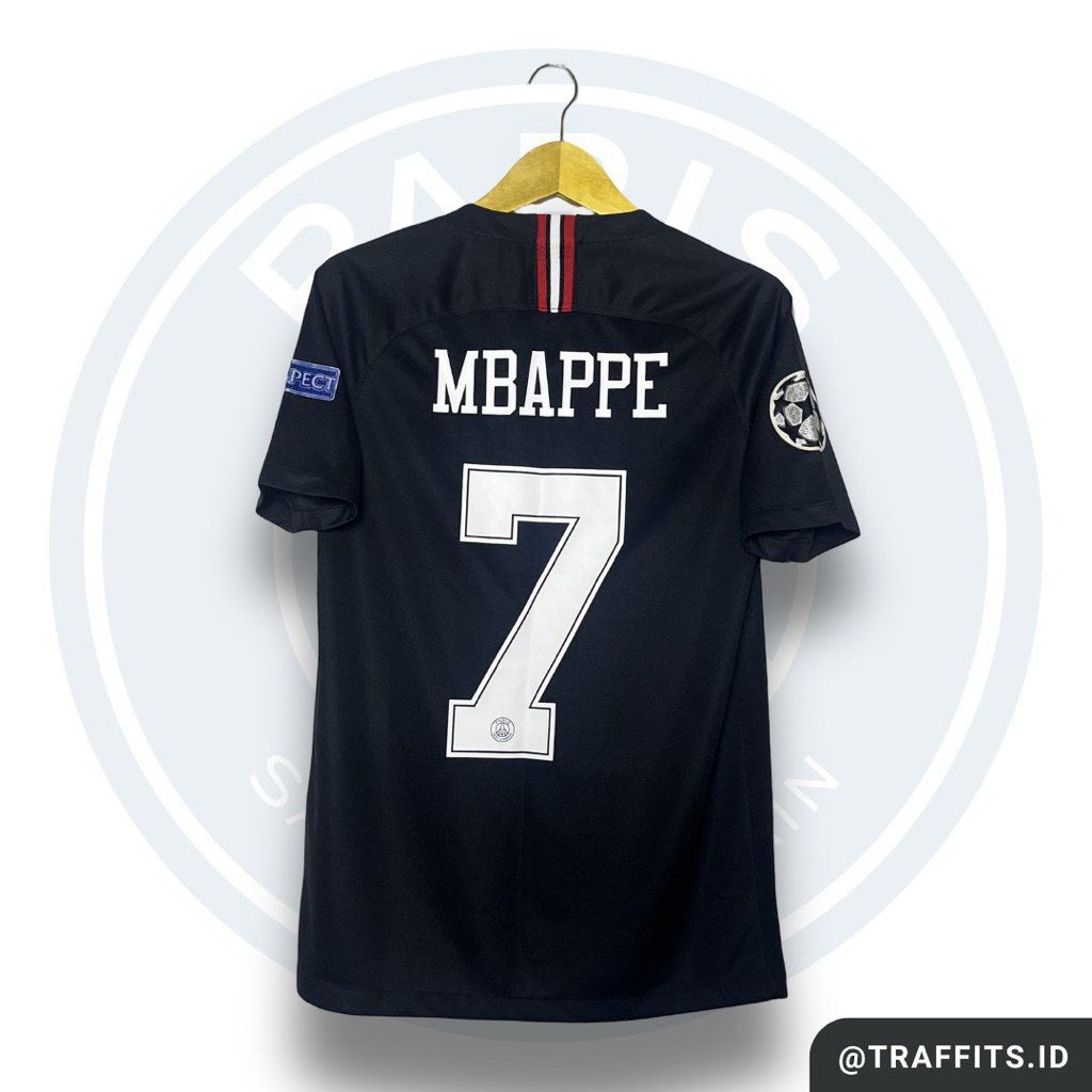 Jersey PSG Third Kit 18/19 Kylian Mbappe Original Size S