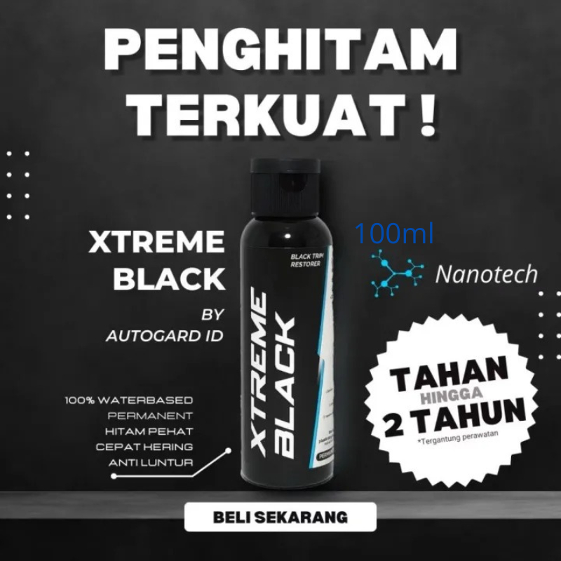 Glosly Penghitam Body Motor Permanent XTREME Semir hitam permanen semir body plastik motor mobil hit