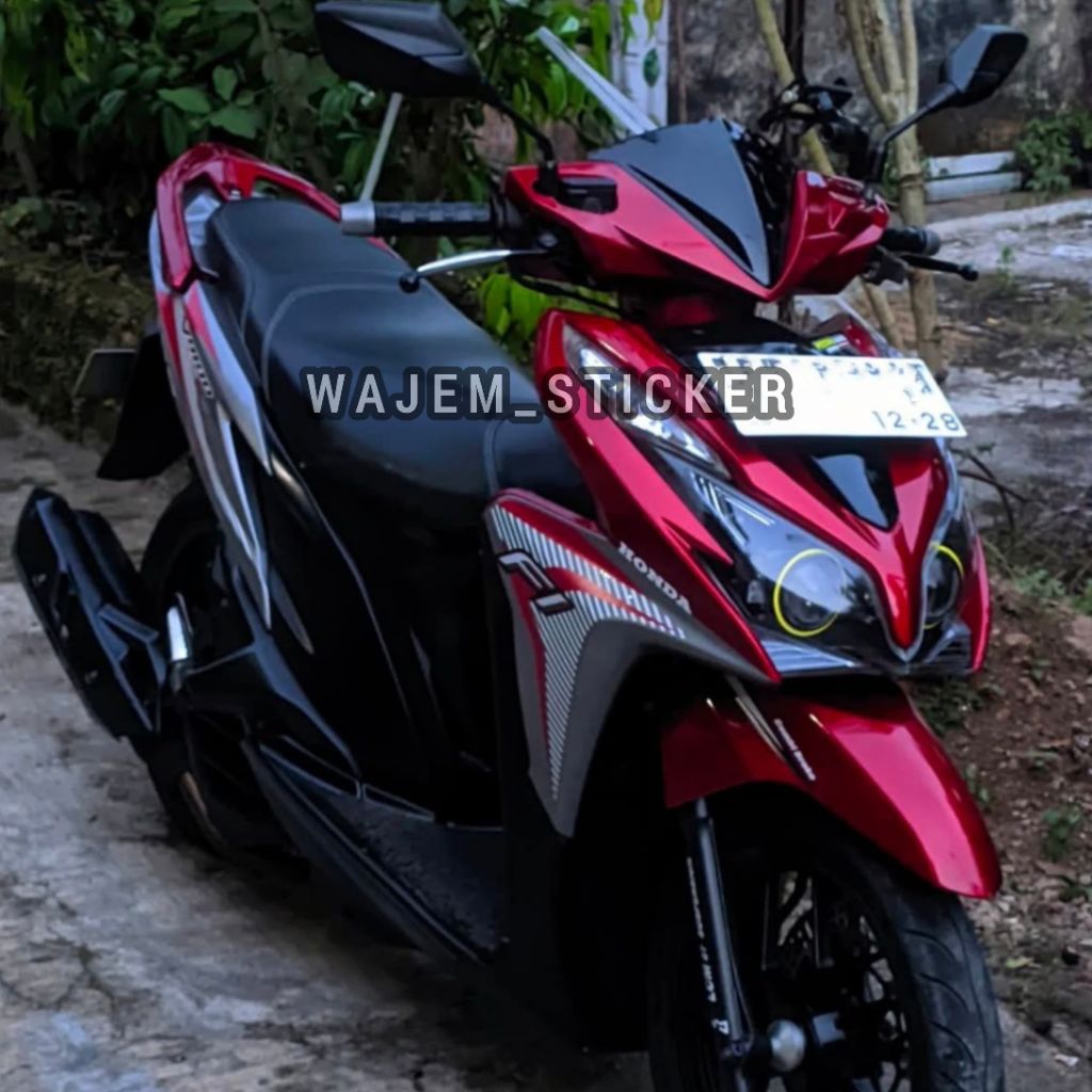 STRIPING TRANSPARAN VARIO 125 OLD KZR MOTIF ORI CUSTOM