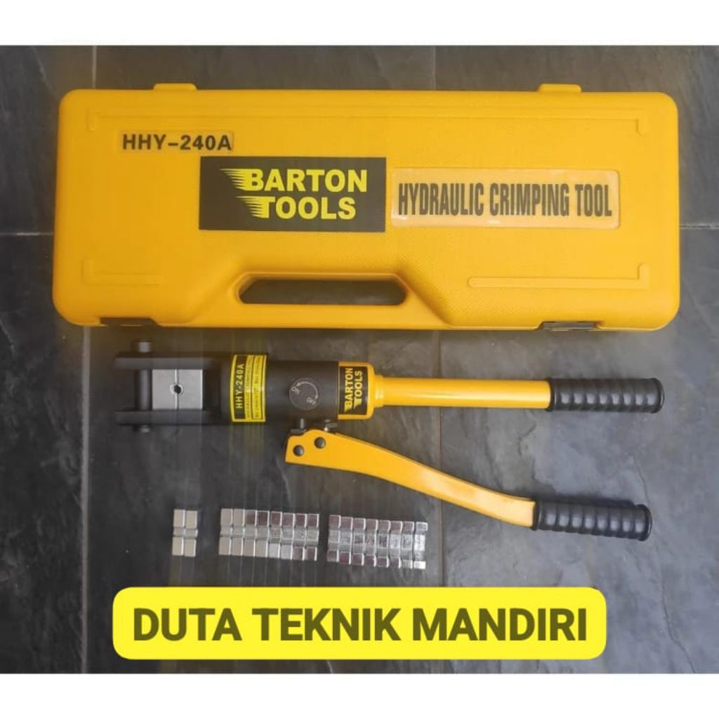 16-240mm Hand Hydraulic Crimping Tool HHY-240A BARTON Alat Tang Press Skun Cable Lug Tembaga Alumini