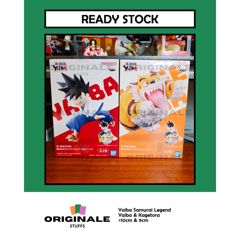 Banpresto Yaiba Samurai Legend Kurogane Yaiba & Kagetora Figure Japver Original