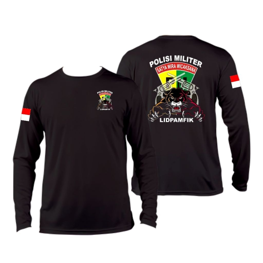 KAOS PANJANG LONGSLEEVE POLISI MILITER LIDPAMFIK MACAN KUMBANG
