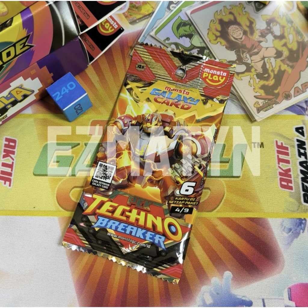 Kartu Boboiboy Monsta Galaxy Card Pek Techno Breaker Indonesia