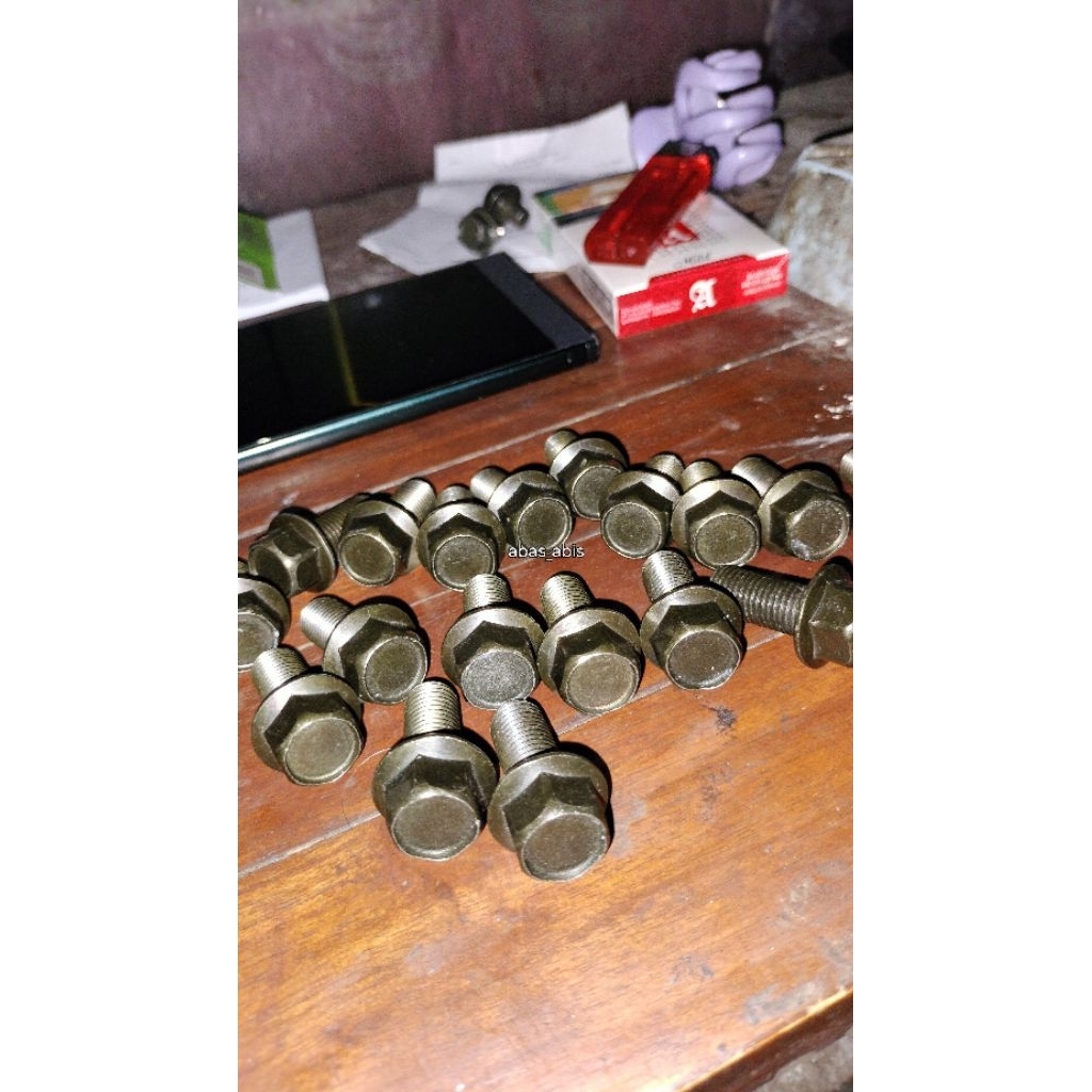 baut breket knalpot rx king rxs yt115 original nos