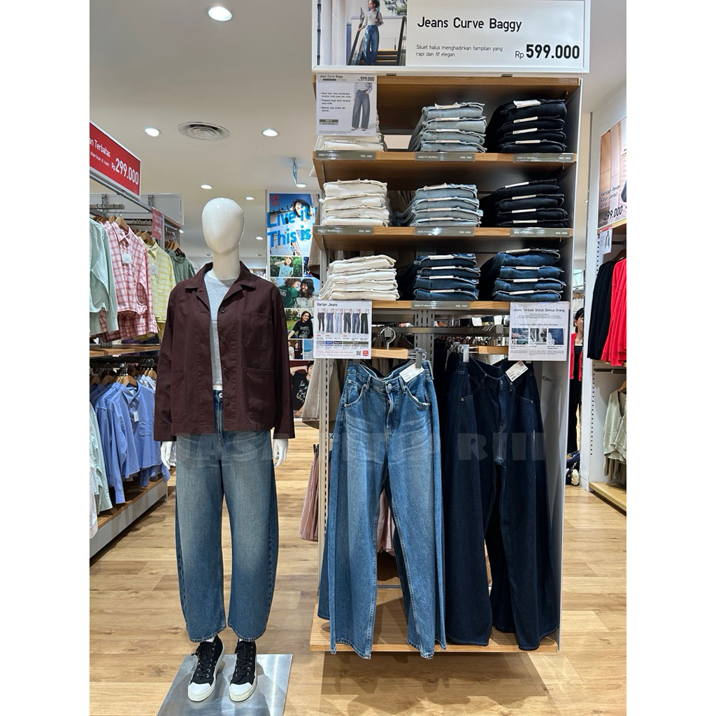 Jeans Curve Baggy (Celana Barel) WOMEN UNIQLO