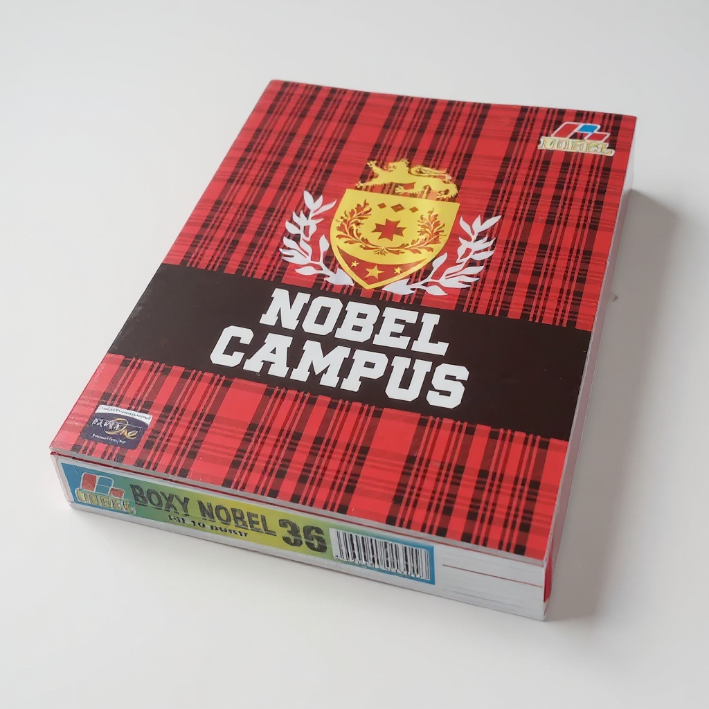 Buku Tulis Boxy Nobel Campus 36 Lembar 1 Pack Isi 10 Buku - Buku Catatan Sekolah Kuliah Ukuran Besar