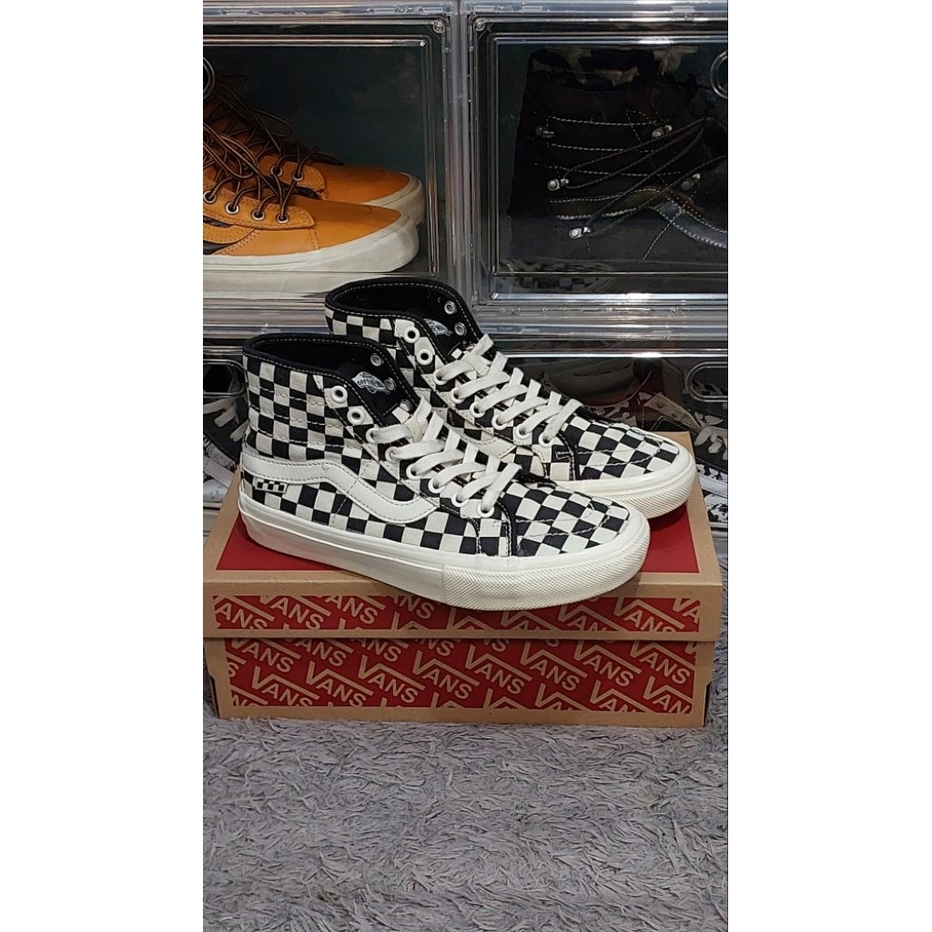 Vans SK8 Hi Pro Skate Checkerboard size 37