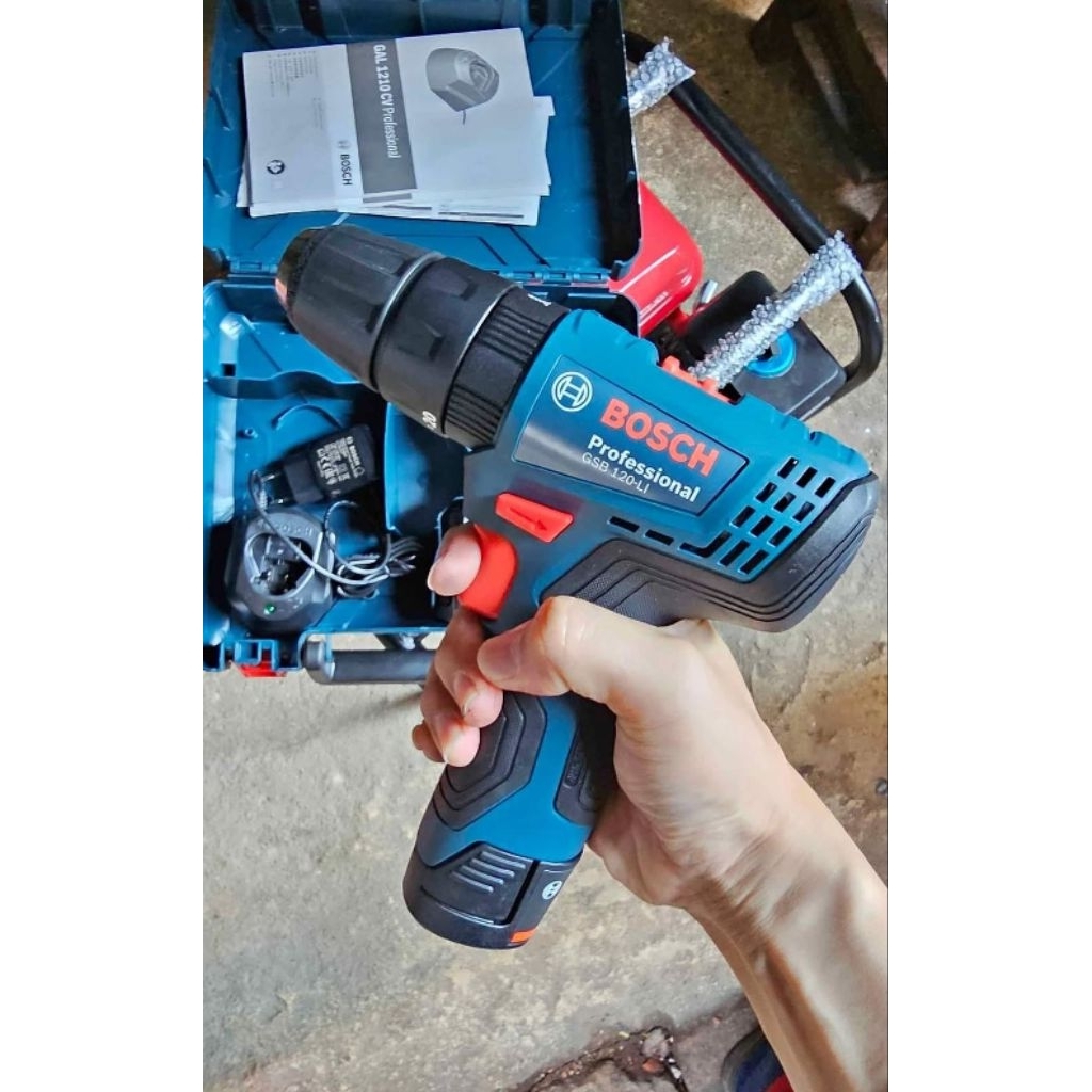 Mesin bor cas batrai bosch gsb 120 li impact beton / bot cordless bosch
