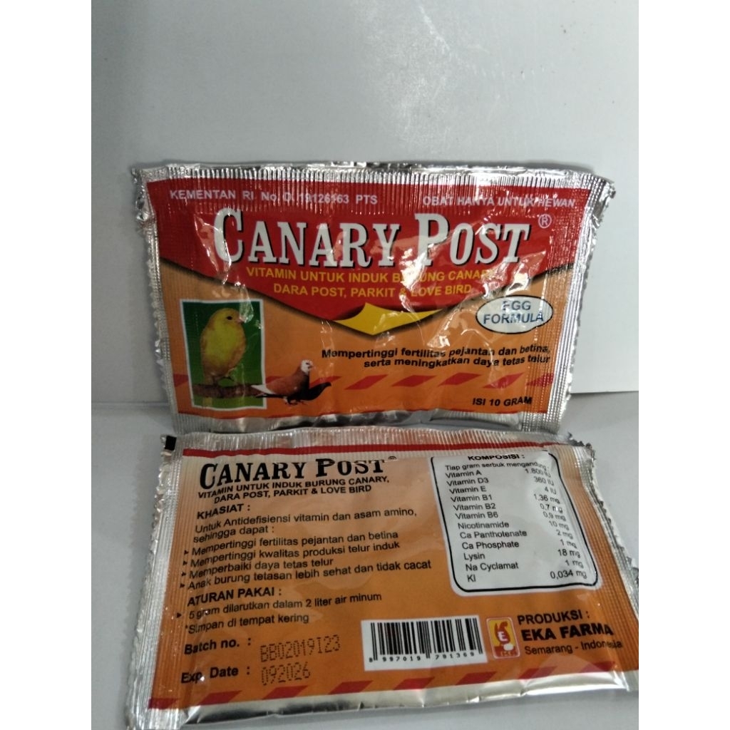 KENARI POST Ekafarma 10gr ECER 1SASET