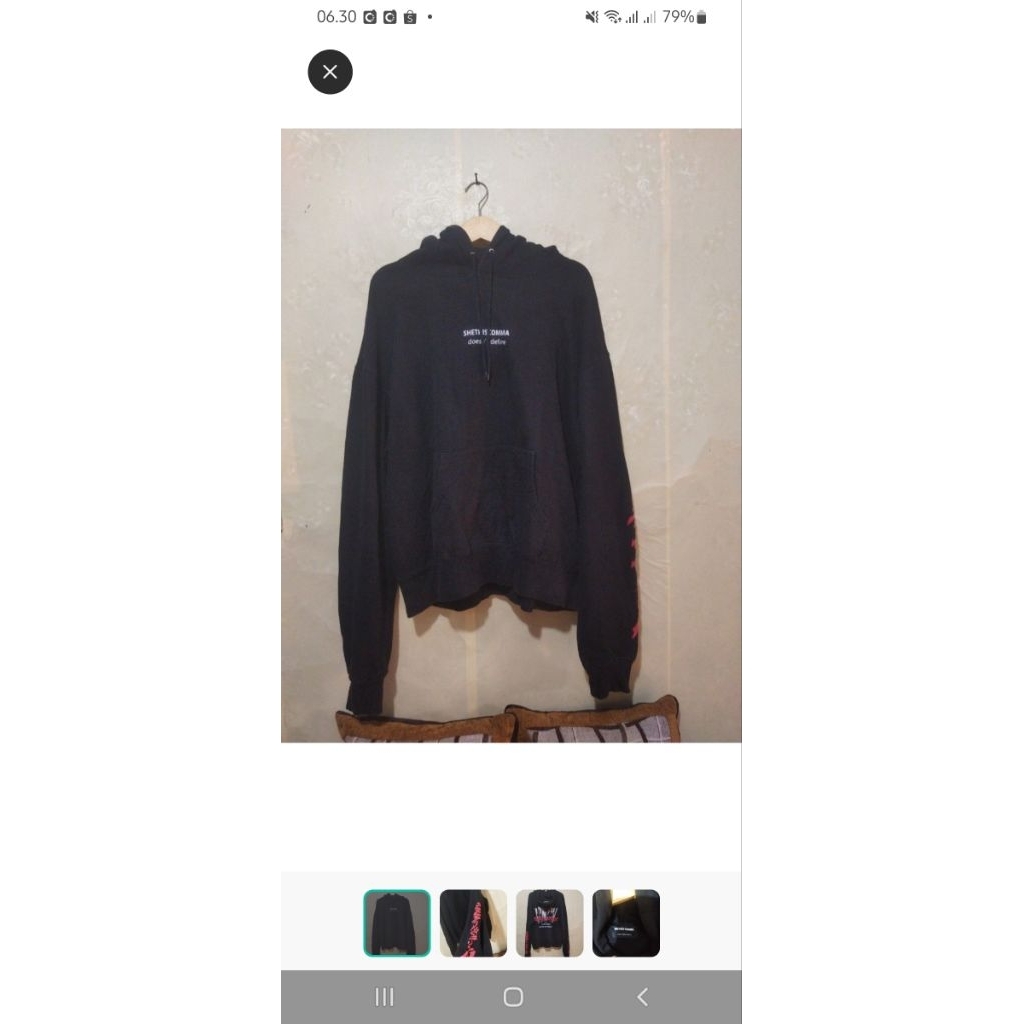 Hoodie Black SHETHIS COMMA