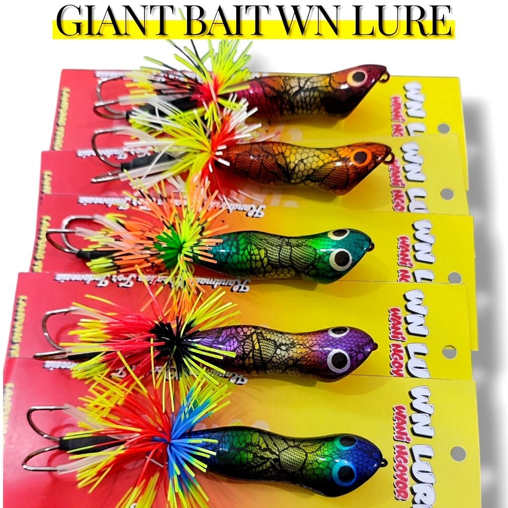 GIANT BAIT WN LURE MODEL THEMKAM. umpan casting gabus. umpan casting toman. lure casting