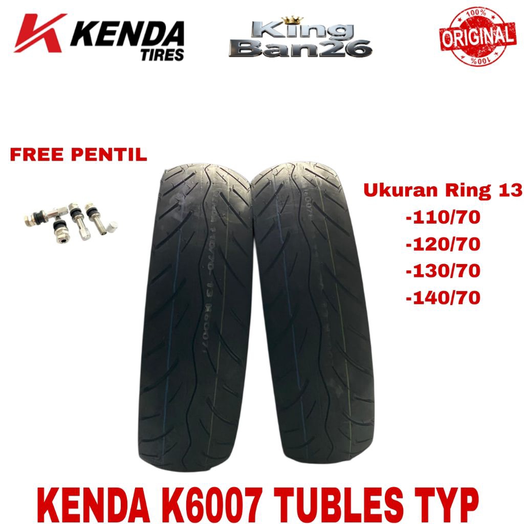 BAN KENDA ORIGINAL TUBLES 110/70-13 120/70-13 130/70-13 140/70-13
