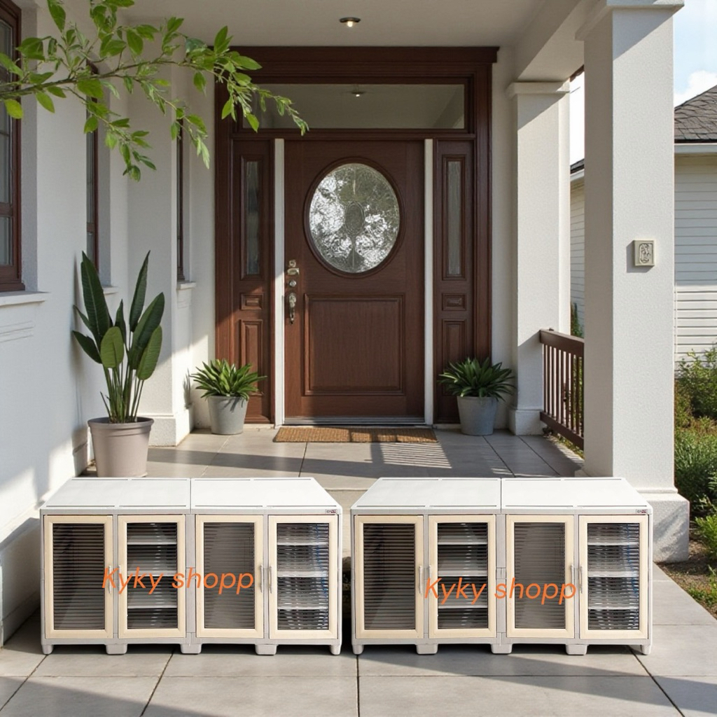 lemari plastik NPollypet NPP 4204 rak buku rak sepatu meja tv bupet multifungsi