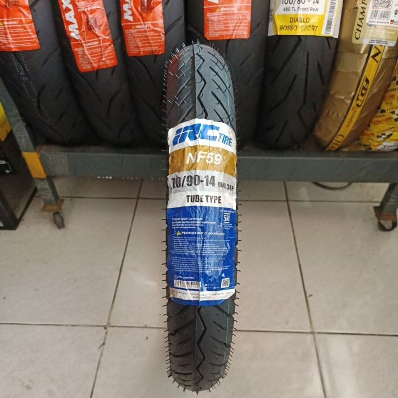 IRC NF59 TUBE TYPE NON TUBELESS BAN DEPAN MIO 70/90-14 PRODUKSI TERBARU GAJAH TUNGGAL