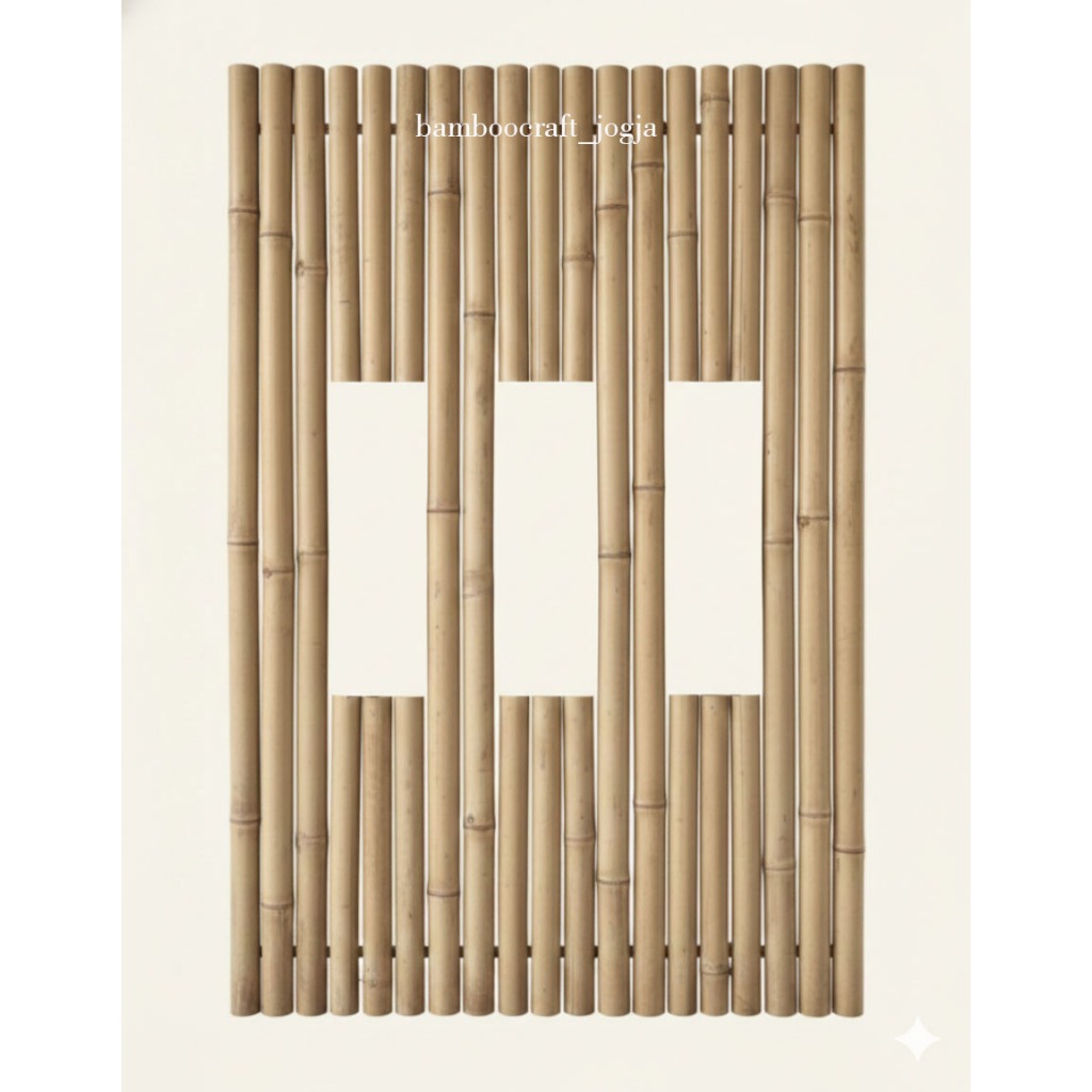 pagar bambu apus bulat kuat  100 x100 cm