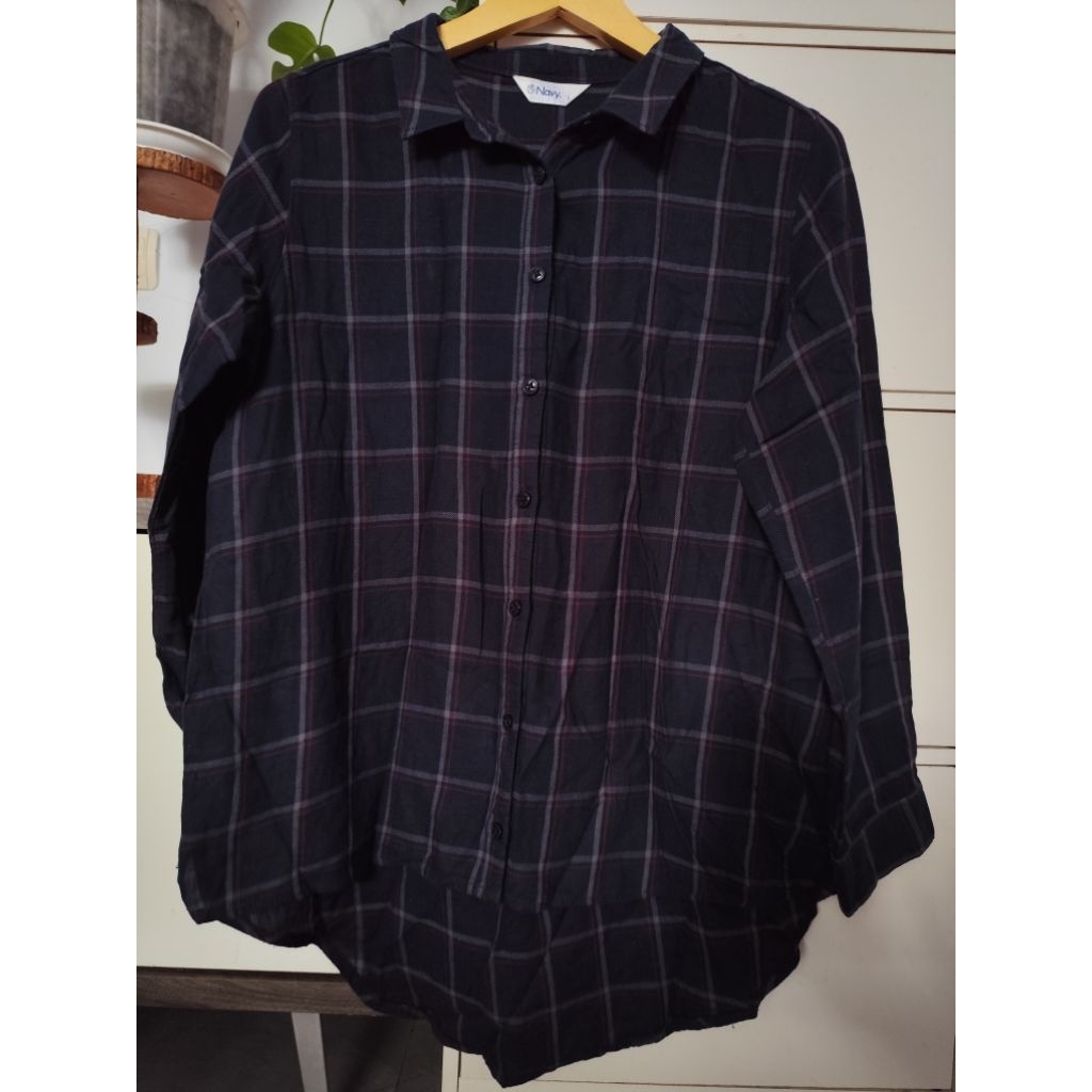 Kemeja kotak-kotak/ kemeja kotak-kotak wanita/ atasan wanita/ preloved