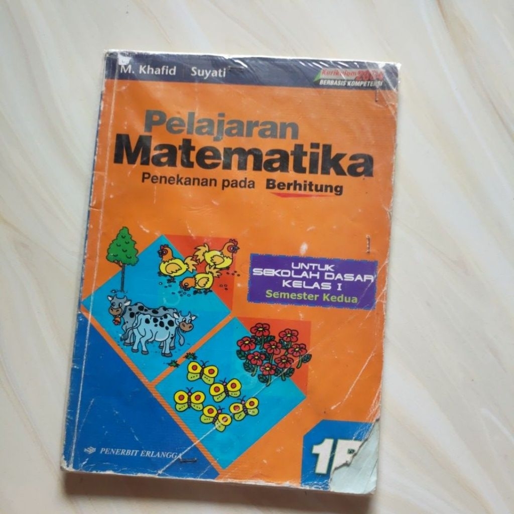 Buku Pelajaran Matematika SD Semester Kedua Kurikulum 2004 Erlangga Original | Preloved