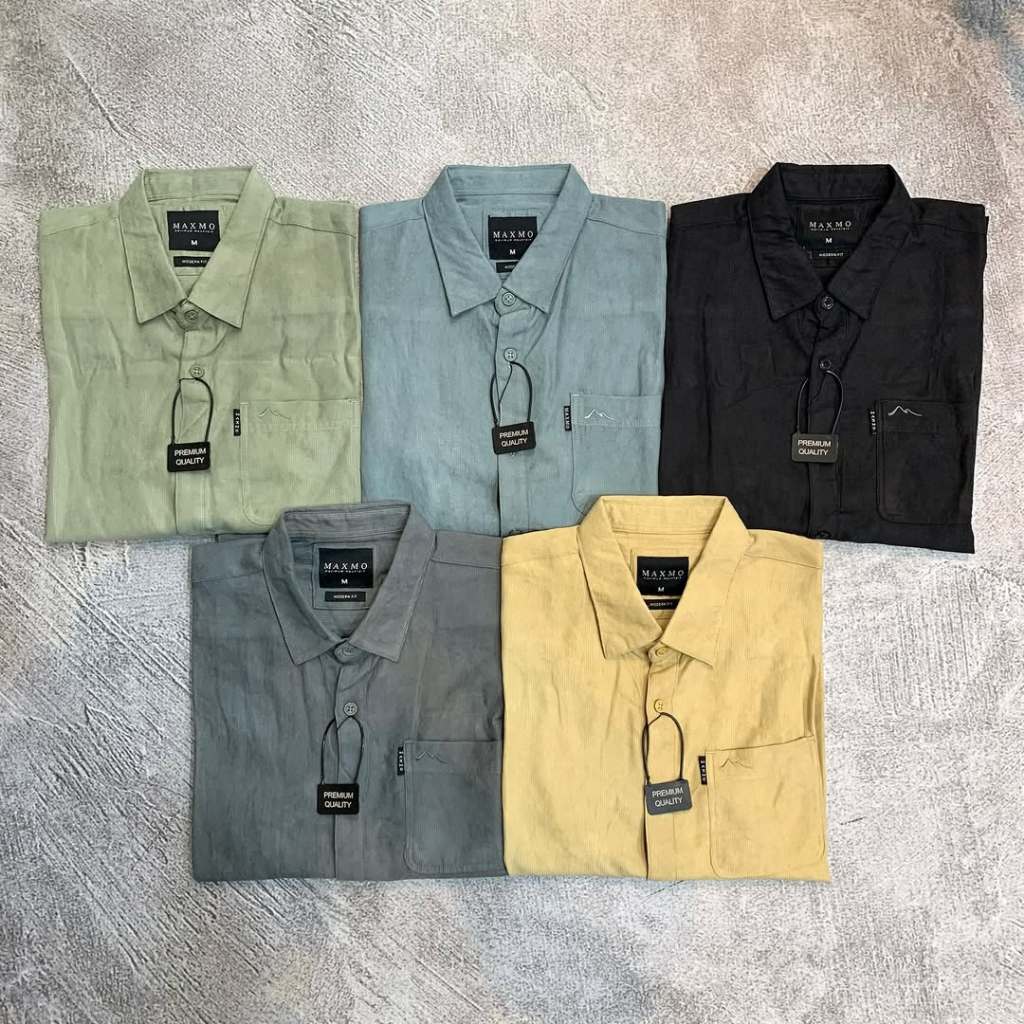 KEMEJA PENDEK CORDUROY MAXMO