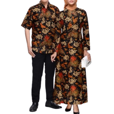 BAJU COUPLE GAMIS BATIK M L XL XXL GAMIS BATIK SARIMBIT BAJU PASANGAN
