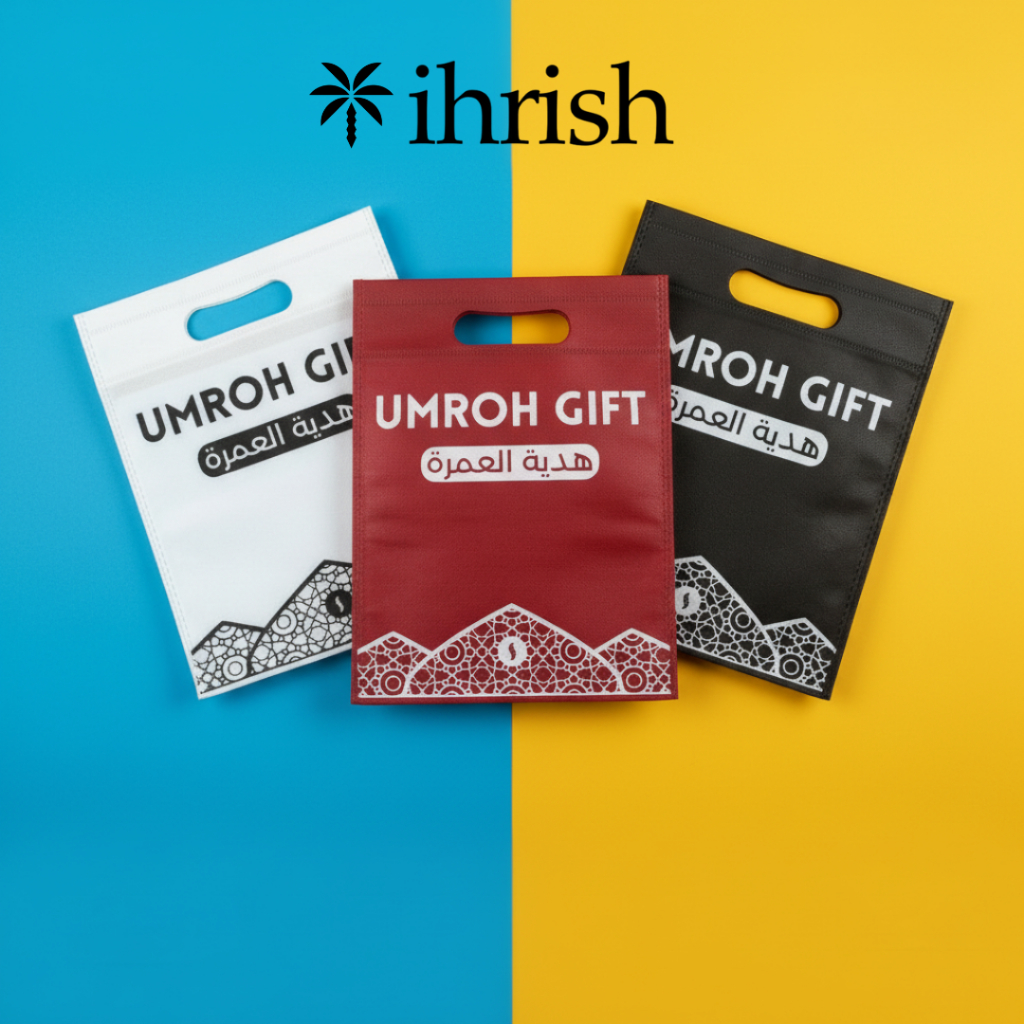 Ihrish - Tas Oleh Oleh Umroh | Tas Istimewa Souvenir Snack Umroh | Kemasan Unik | Umroh Gift