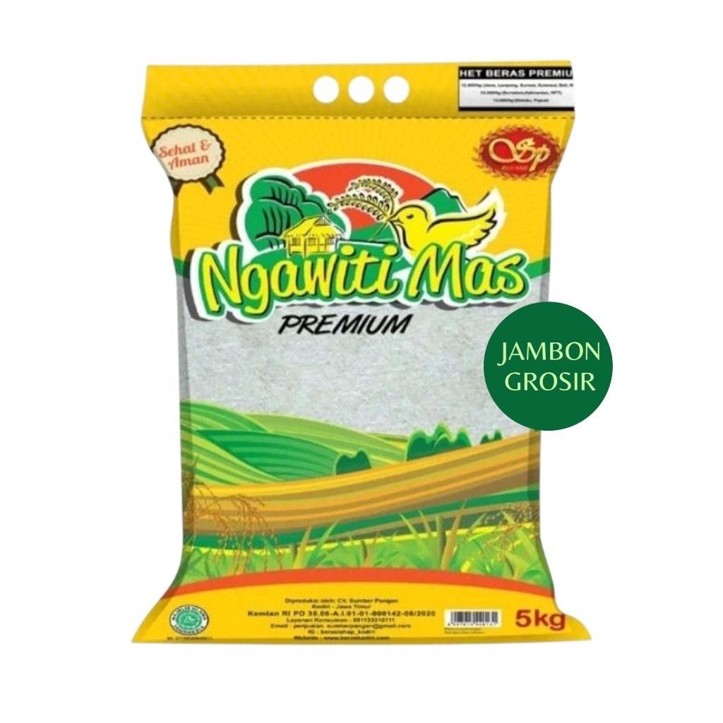 Ngawiti Mas Beras Premium 5kg