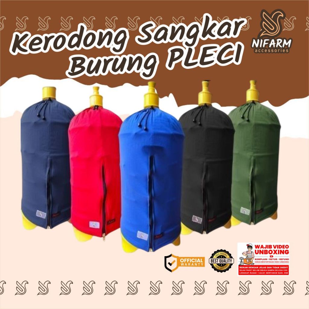 Krodong/Kerodong Sangkar Burung PLECI/HELOPET PREMIUM Bahan Tebal