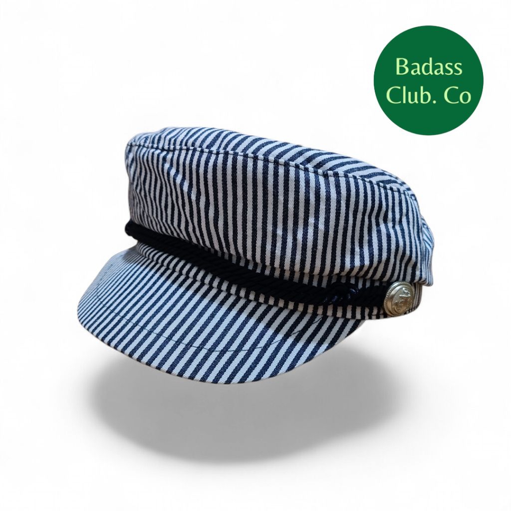 SAILOR CAP | TOPI PELAUT SALUR HITAM PUTIH