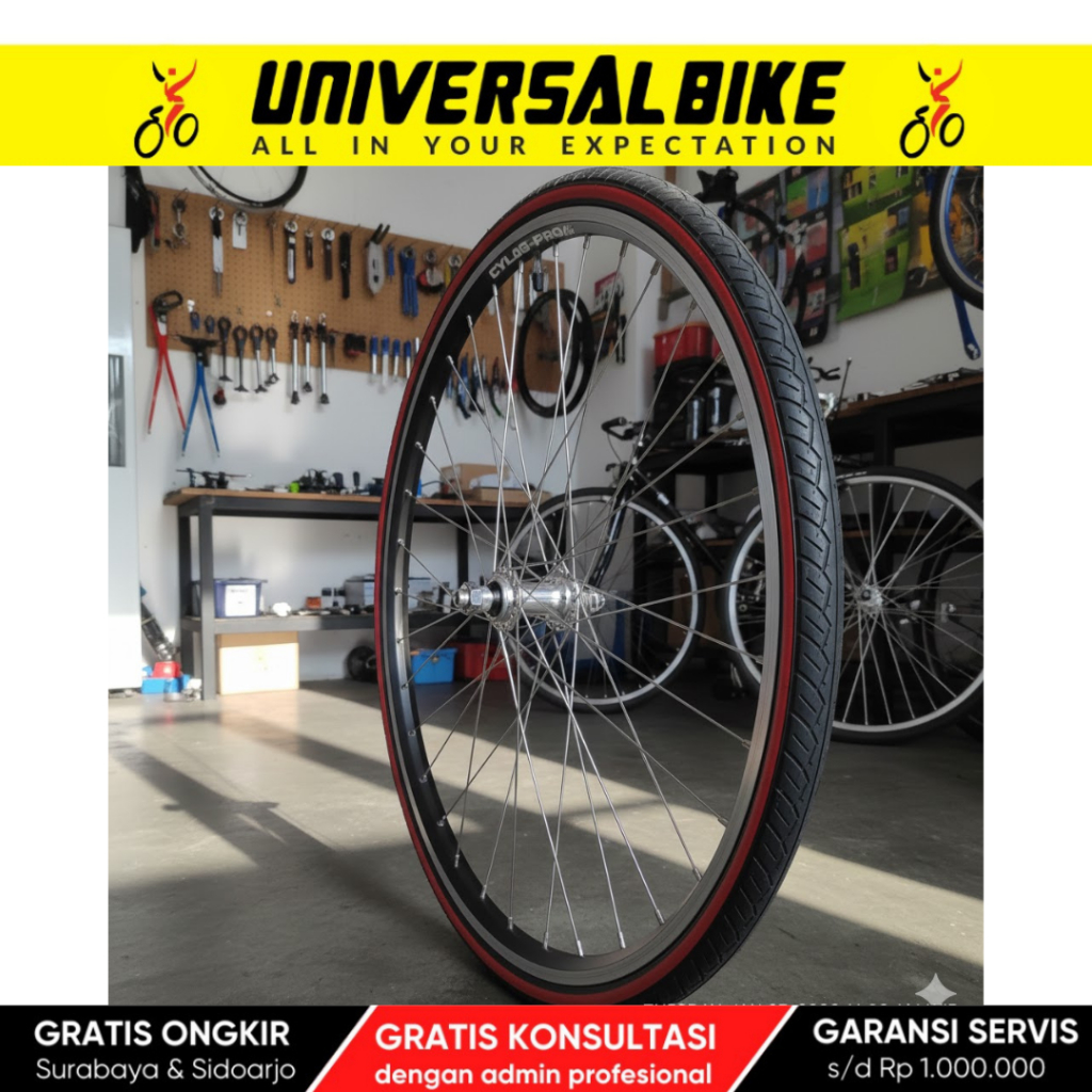 BAN SEPEDA & VELG UKURAN 26 X 1 3/8