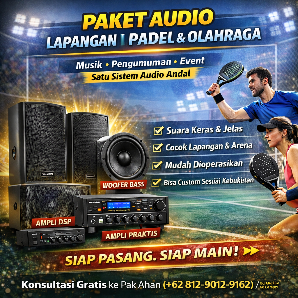 Eiji Elektronik Paket Audio Sound System Lapangan Padel
