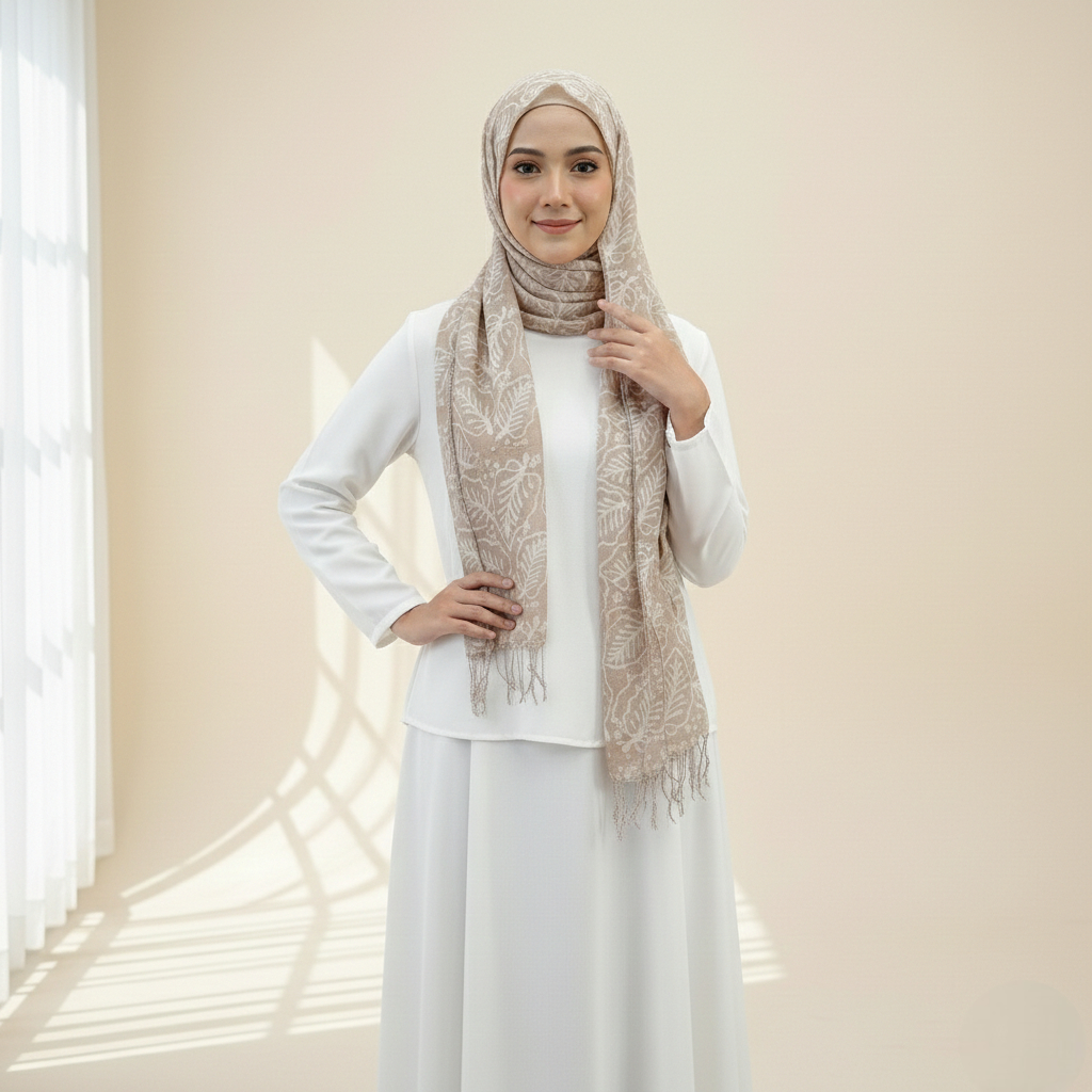 MARGARIA BATIK - Syal Batik - Syal Batik Cap - Syal Margaria Batik