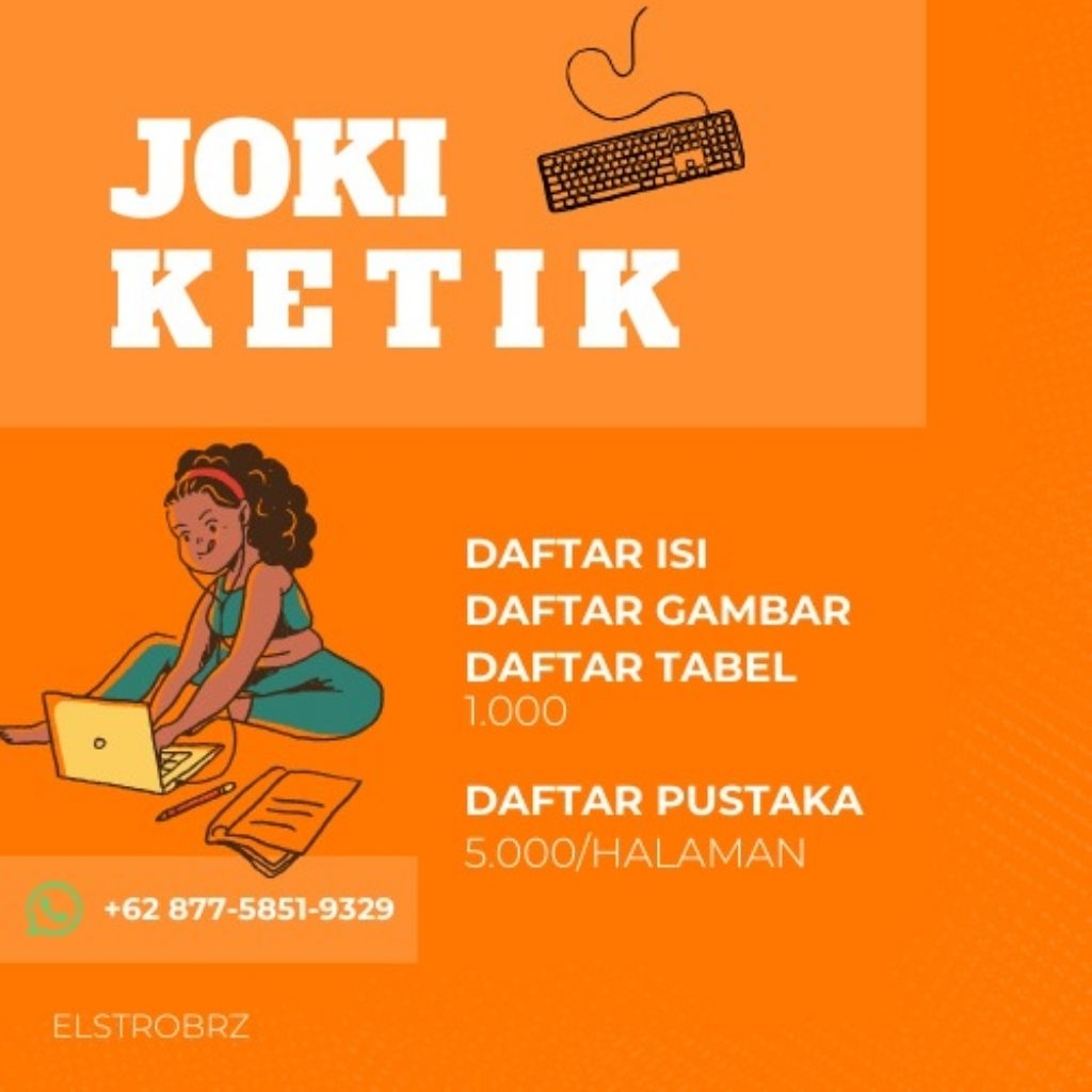 Jasa ketik word/jasa ketik artikel/jasa ketik makalah/jasa ketik daftar isi/jasa ketik daftar pustak