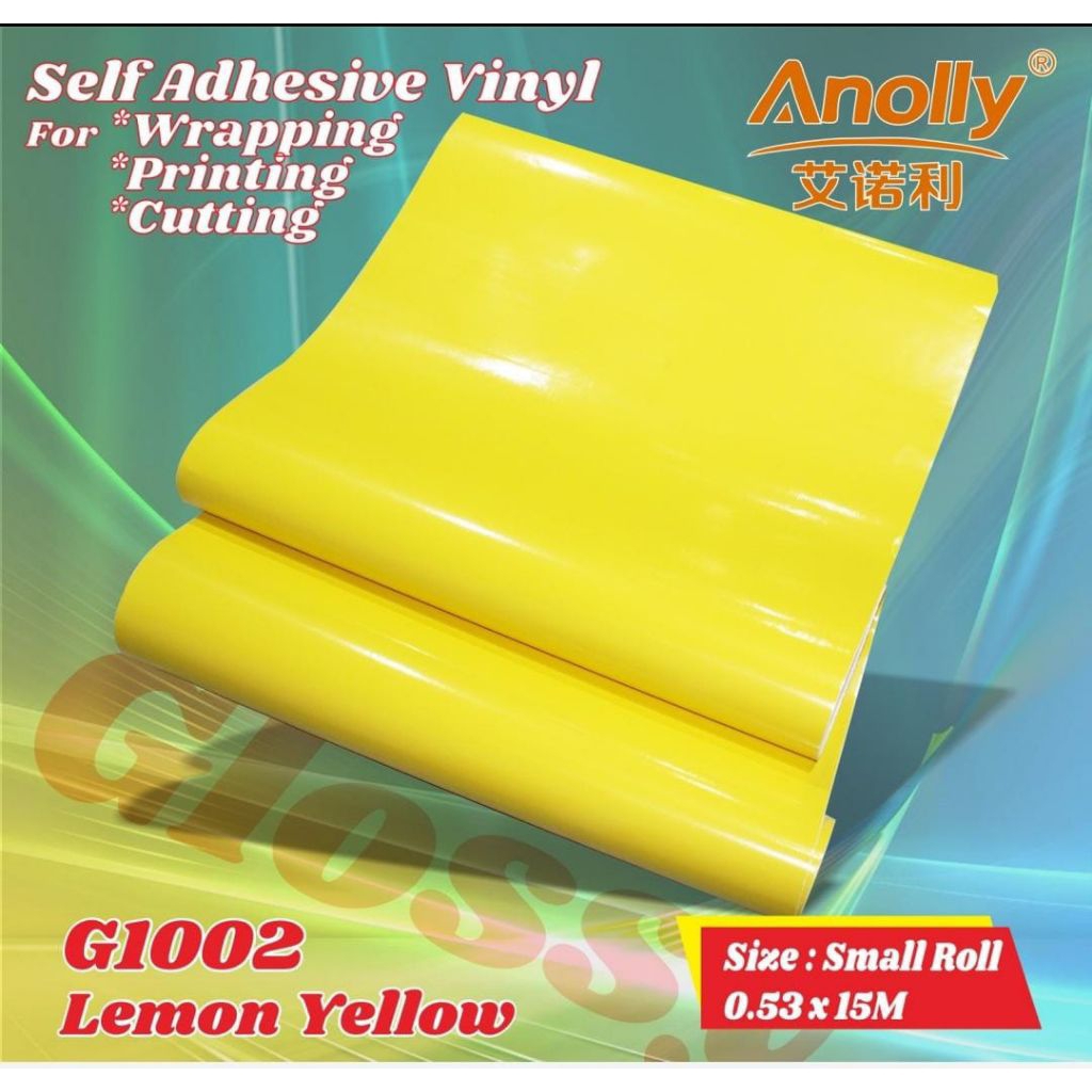 STIKER SKOTLET KUNING GLOSSY MOTOR/STIKER SKOTLET MOBIL/STIKER SKOTLET KUNING MUDA GLOSSY/AQUARIUM W