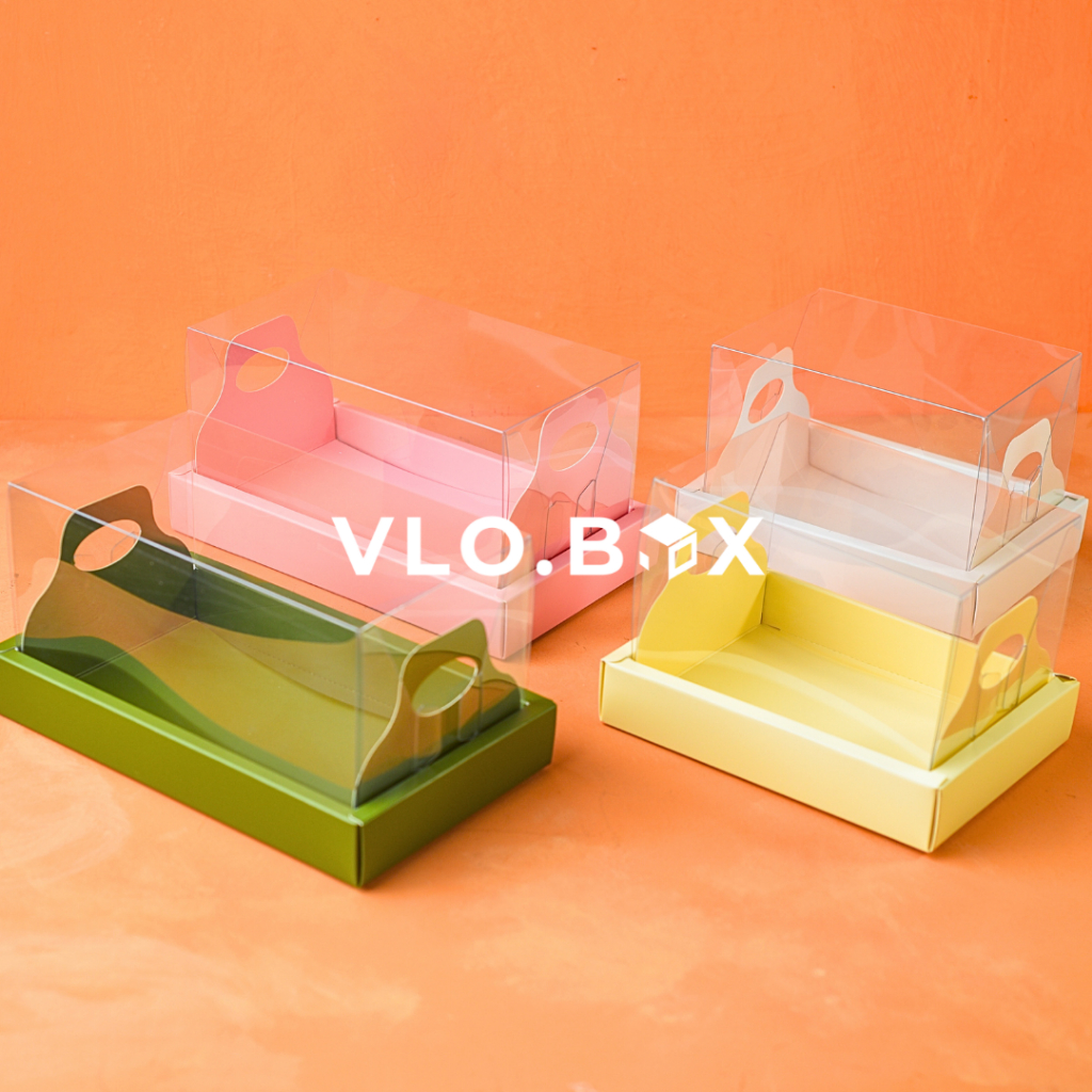 Kotak kue mika korea roll cake brownies | kotak hampers natal imlek lebaran kue kering