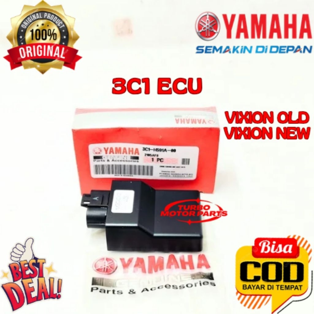 ECU ORIGINAL YAMAHA KODE 3C1, ECU VIXION OLD, ECU VIXION NEW