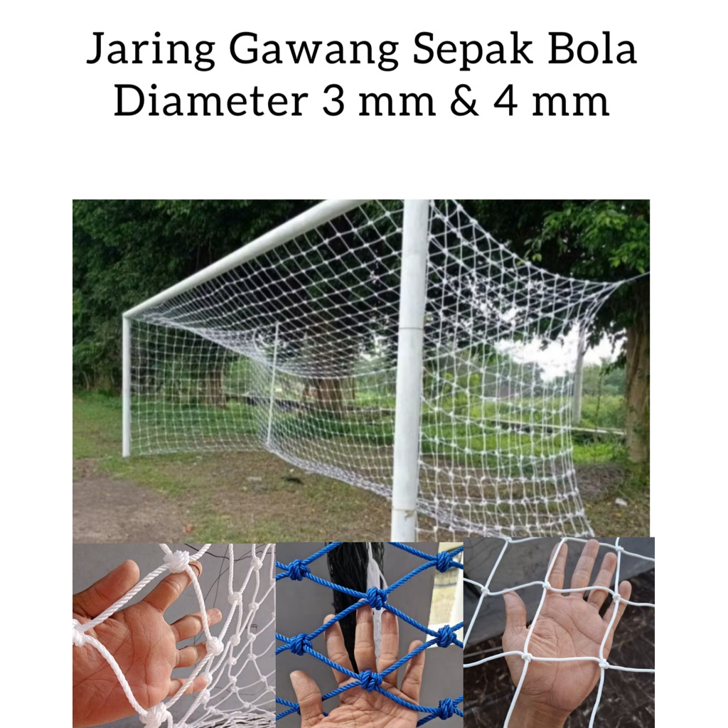 Jaring gawang sepak bola lapangan besar