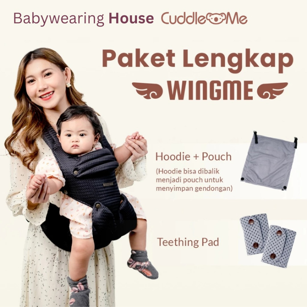 Gendongan Bayi Hadap Depan Tanpa Seat CuddleMe WingMe
