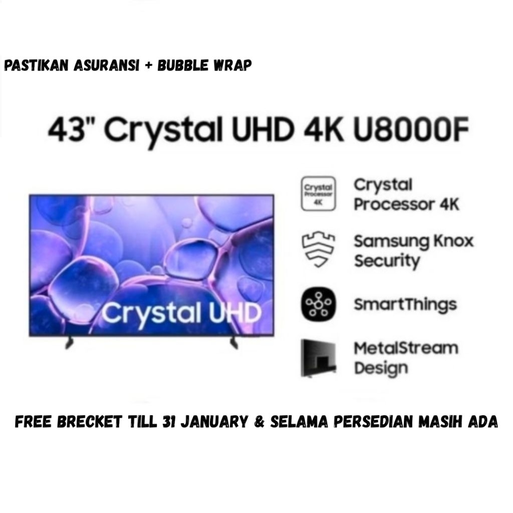 SAMSUNG 43U8000F SMART LED TV UHD TV 43 INCH