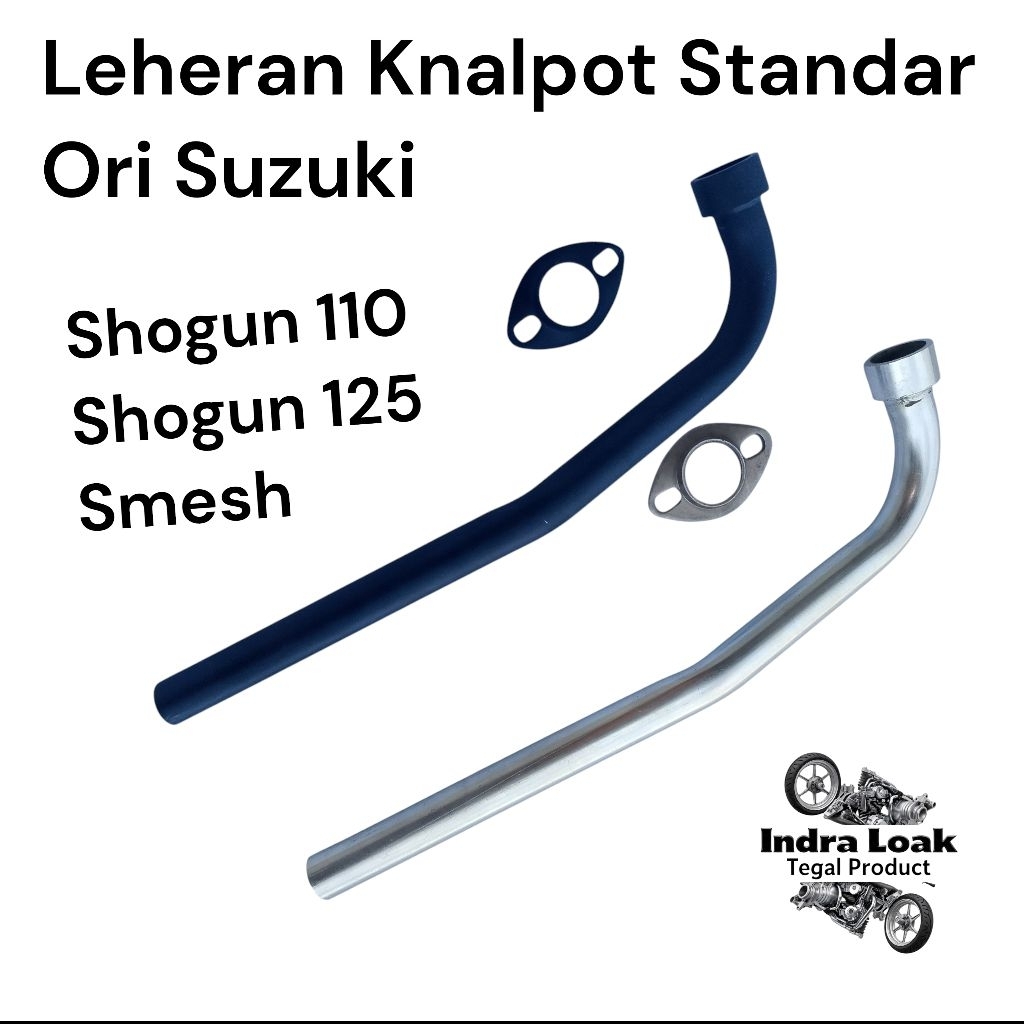Leheran Knalpot Standar Ori Suzuki Shogun 110, Shogun 125, Smesh, Kualitas No 1, Bahan Tebal Sehingg