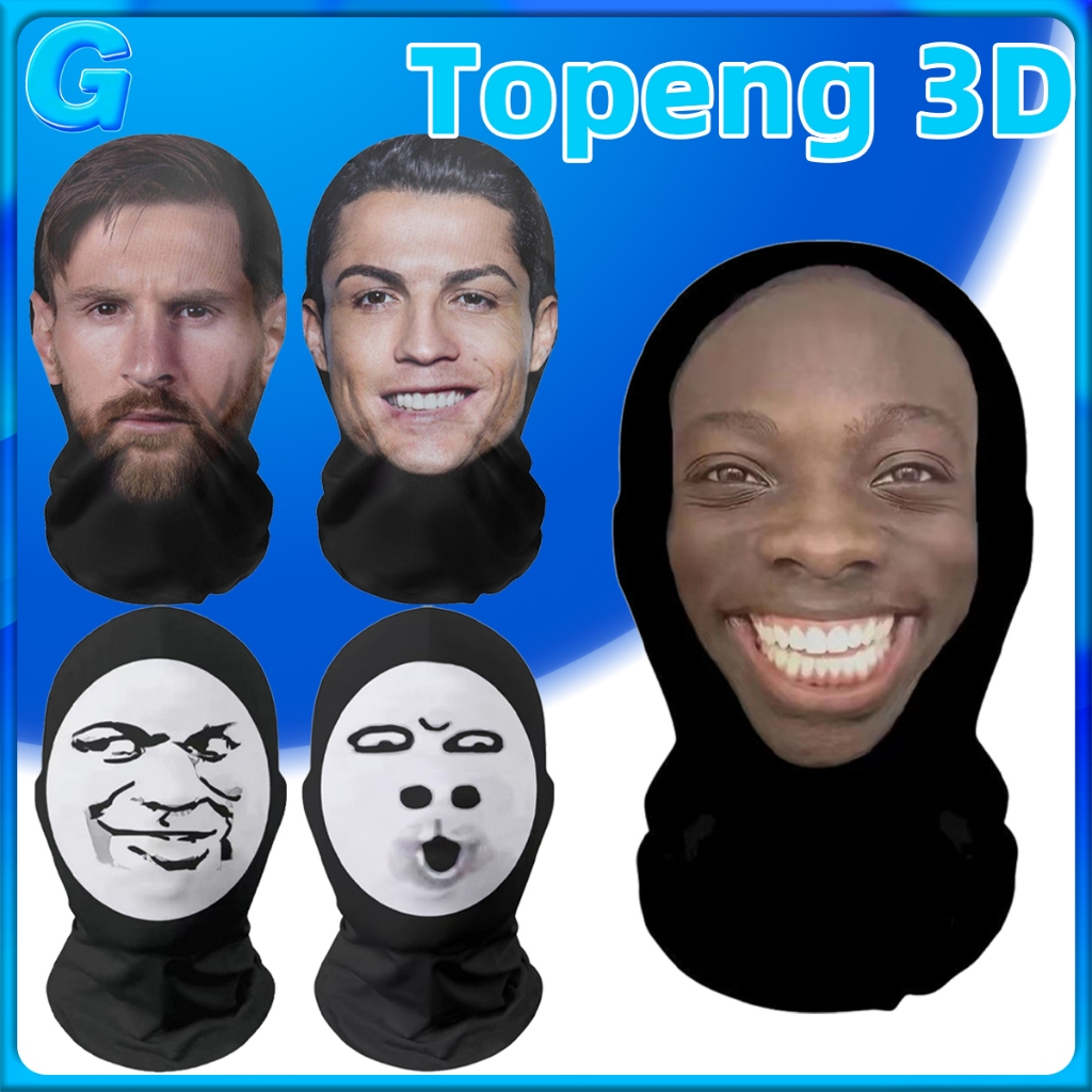 Masker 3D Topeng Unik Masker Topeng Wajah 3D Topeng Ugly Face Lucu Topeng 3D Topeng Selebriti Yang L
