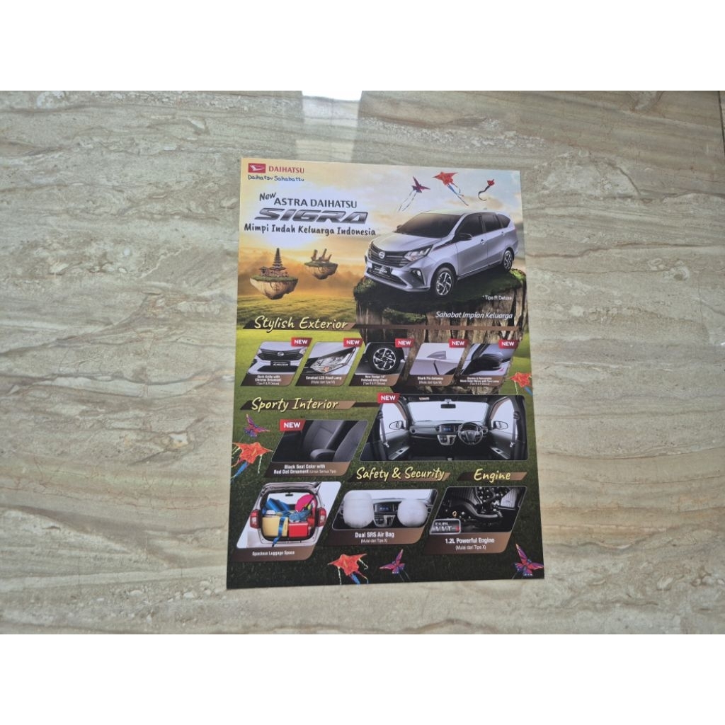 brosur katalog mobil daihatsu sigra 2024 flyer