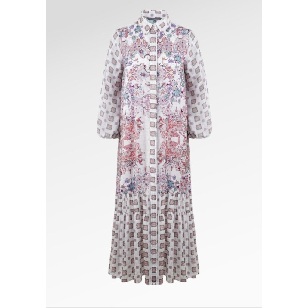 New Marchesa Tiered Dress XS (Seri Raya) - Benang Jarum