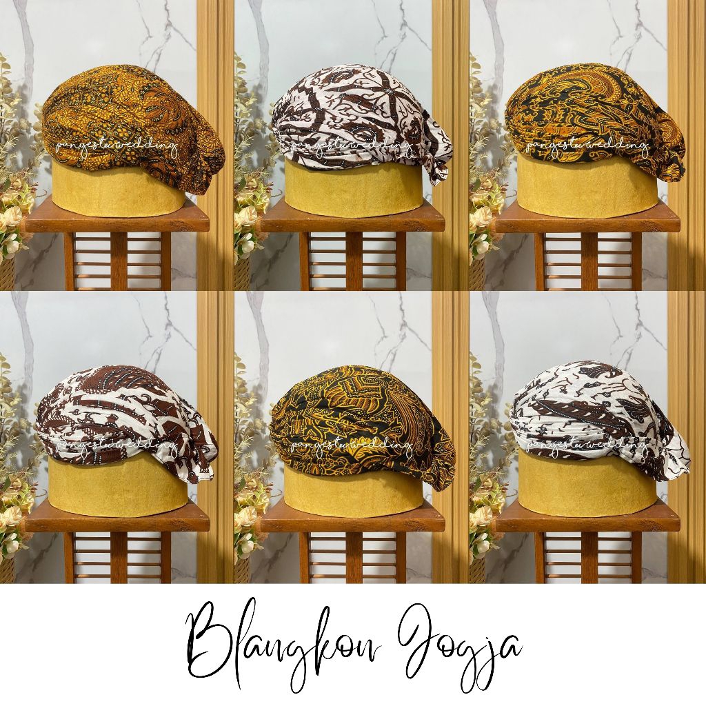 Blangkon Jogja/Blangkon Mataram - Motif Batik / Jarik